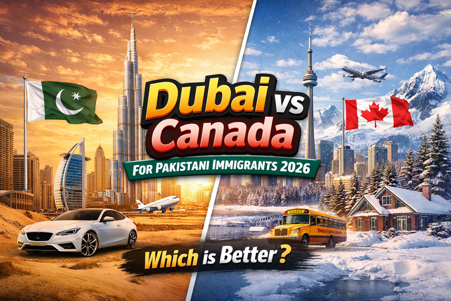 Dubai vs Canada for Pakistani Immigrants 2026